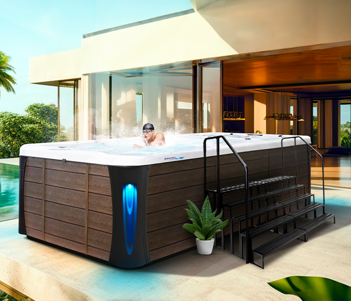 Calspas hot tub being used in a family setting - Appleton